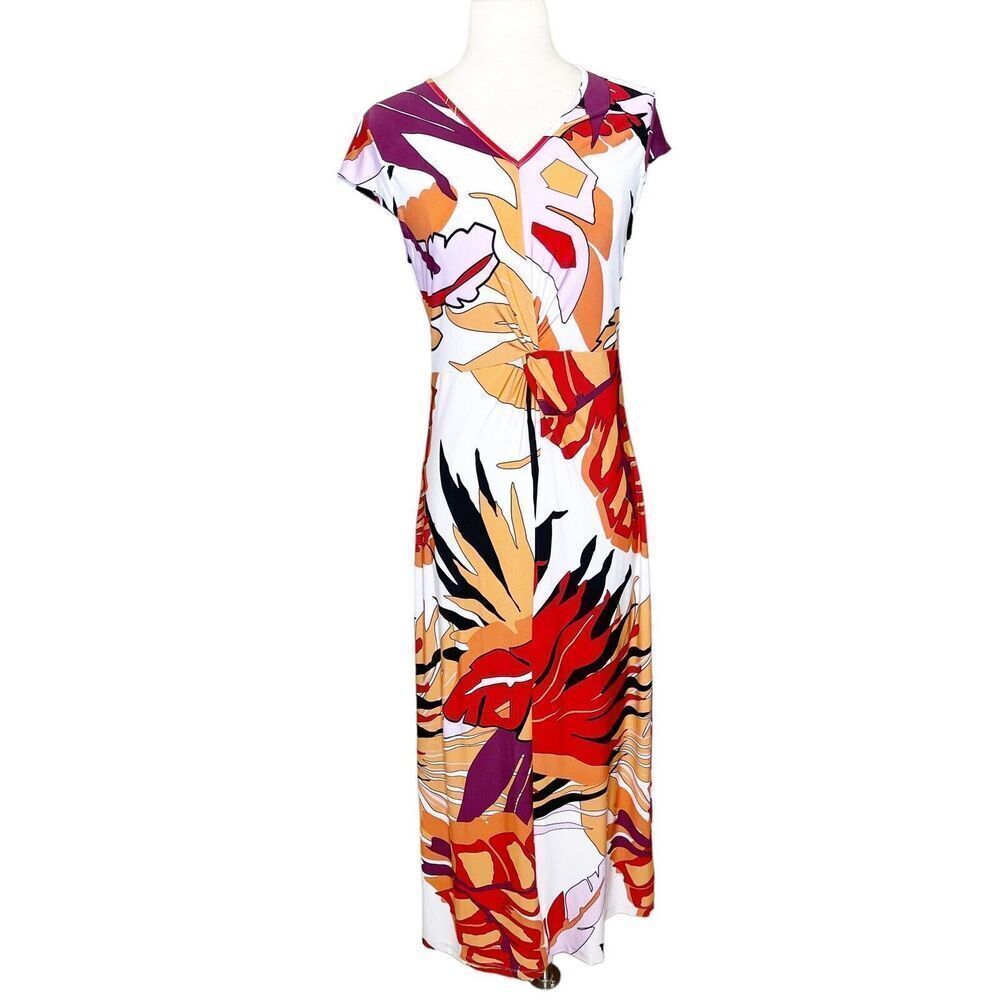 Vintage Y2K S Small Julie C‎ Paris Maxi Dress Stretch Form-Fitting Unique Style
